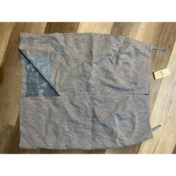 Banana Republic NWT Silk/Linen Blend Blue Textured Pencil Skirt, Sz 14, MSRP $88 - Picture 3 of 11